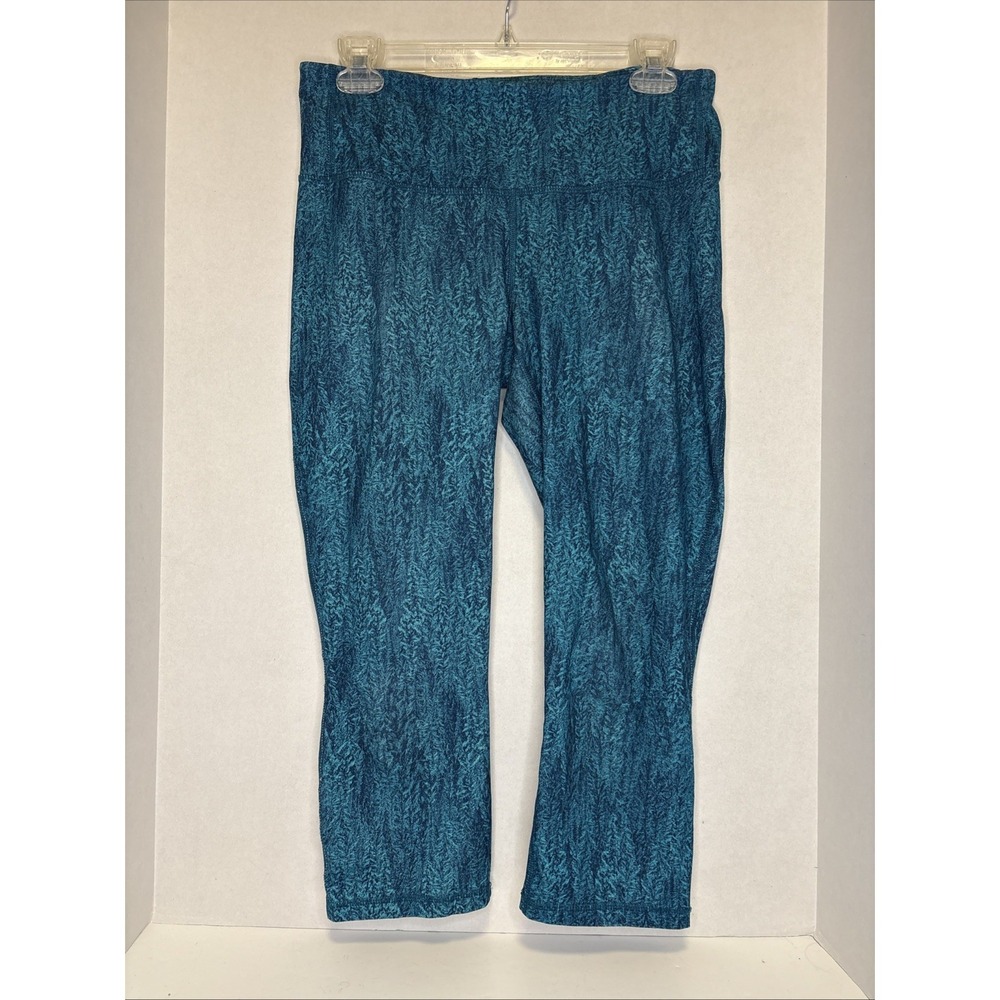PATAGONIA Leggings Womens M Capri Cropped Athletic Performance Pants Blue‎